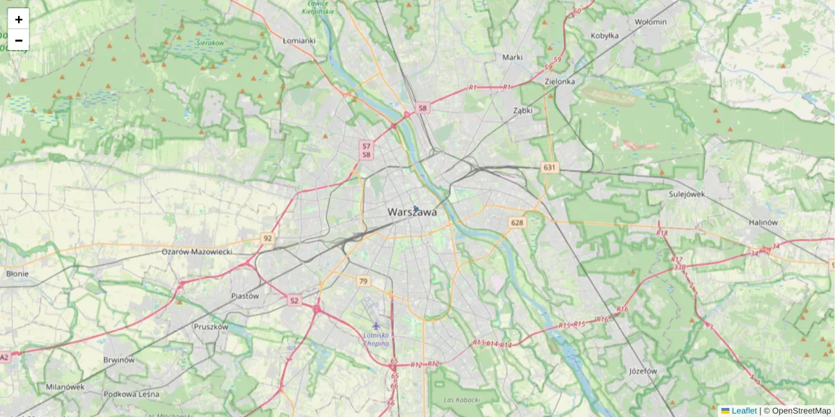 Szczegółowa mapa kodu pocztowego 00-010 z granicami, sąsiednimi kodami pocztowymi i urzędami pocztowymi