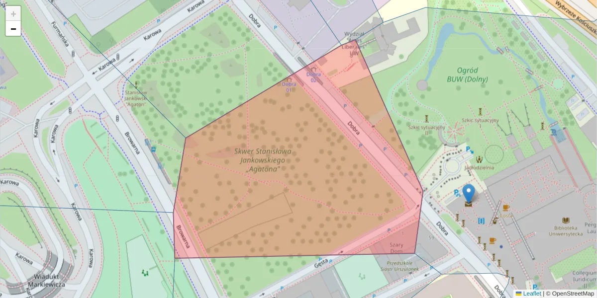 Szczegółowa mapa kodu pocztowego 00-314 z granicami, sąsiednimi kodami pocztowymi i urzędami pocztowymi