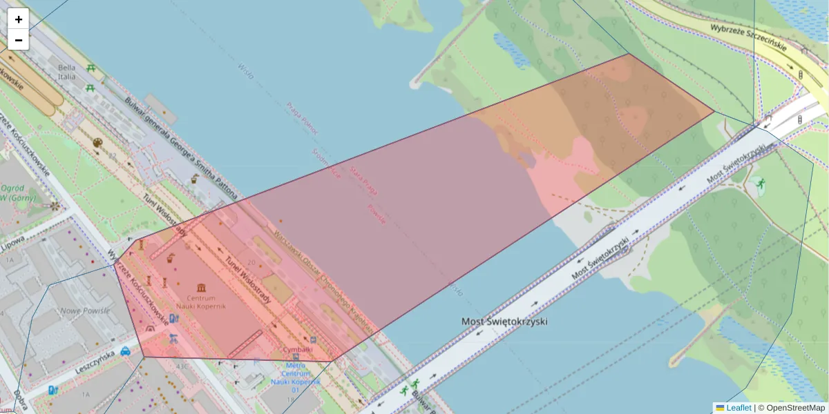 Szczegółowa mapa kodu pocztowego 00-390 z granicami, sąsiednimi kodami pocztowymi i urzędami pocztowymi