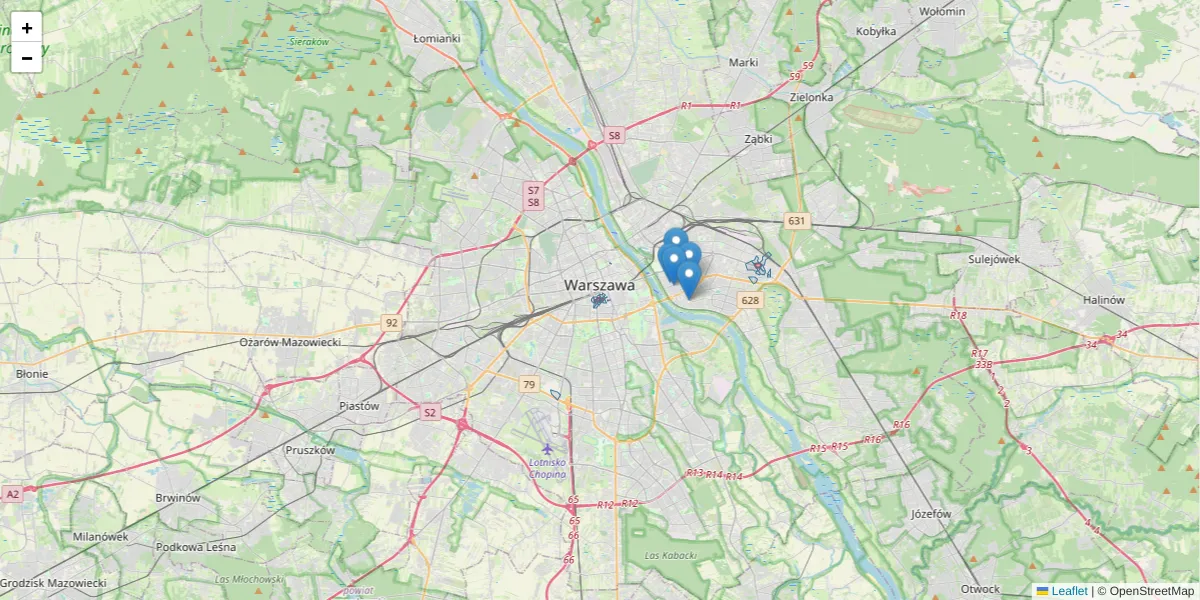 Szczegółowa mapa kodu pocztowego 00-687 z granicami, sąsiednimi kodami pocztowymi i urzędami pocztowymi