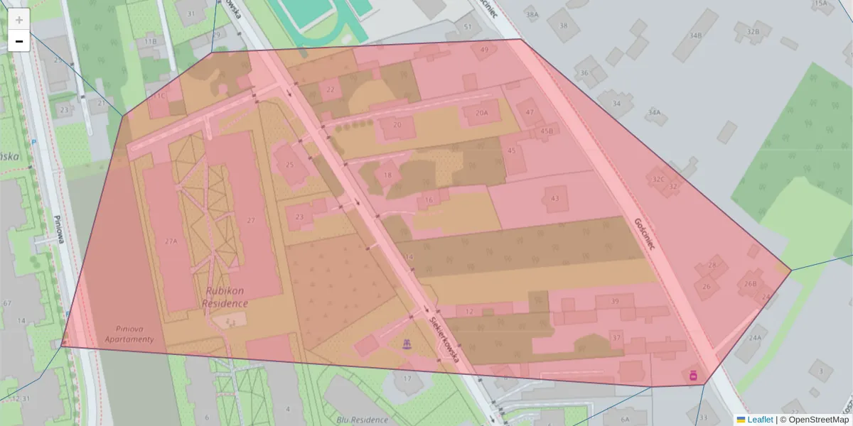 Szczegółowa mapa kodu pocztowego 00-709 z granicami, sąsiednimi kodami pocztowymi i urzędami pocztowymi