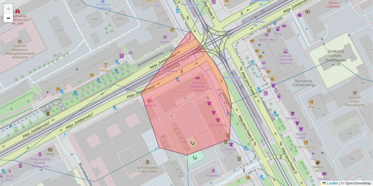 Szczegółowa mapa kodu pocztowego 00-897 z granicami, sąsiednimi kodami pocztowymi i urzędami pocztowymi