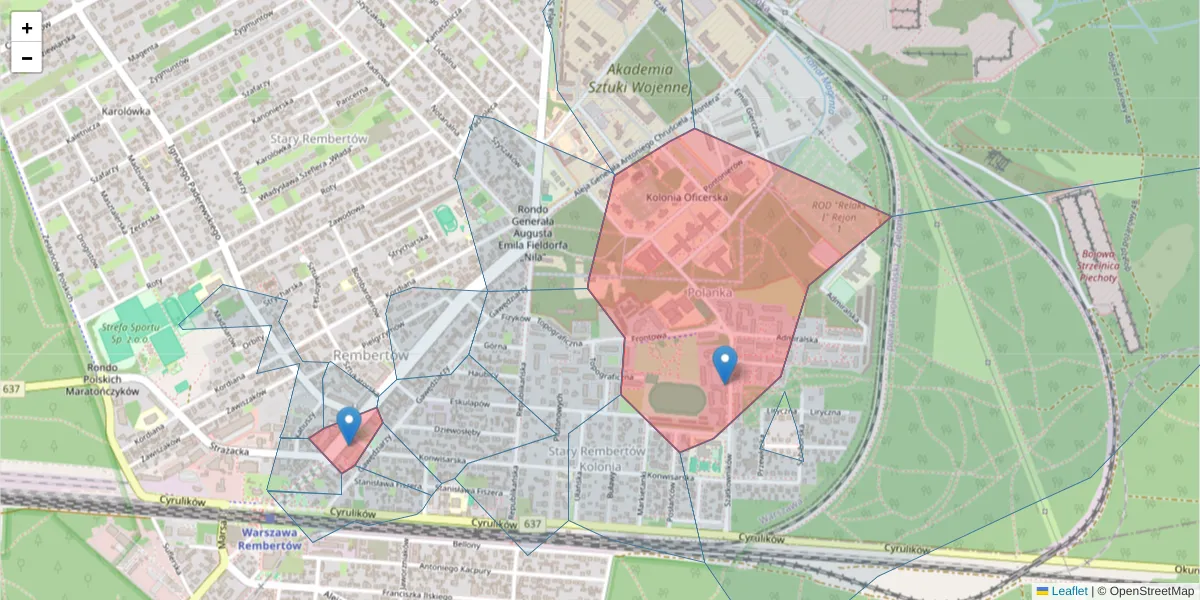 Szczegółowa mapa kodu pocztowego 00-910 z granicami, sąsiednimi kodami pocztowymi i urzędami pocztowymi