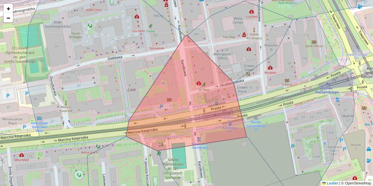 Szczegółowa mapa kodu pocztowego 01-209 z granicami, sąsiednimi kodami pocztowymi i urzędami pocztowymi