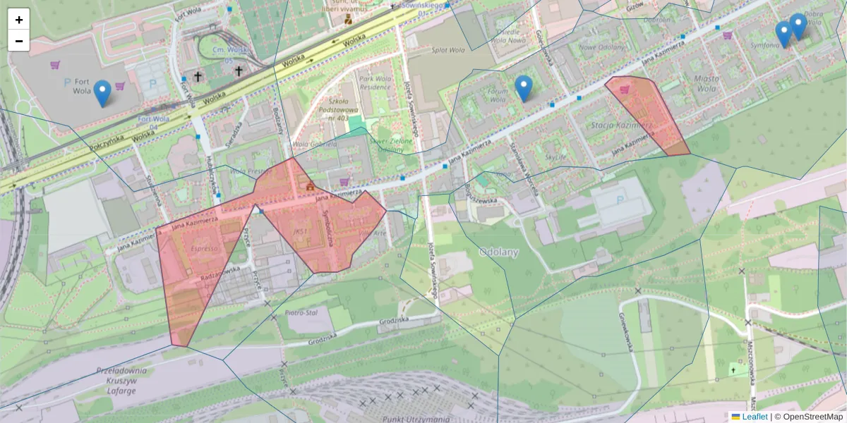 Szczegółowa mapa kodu pocztowego 01-267 z granicami, sąsiednimi kodami pocztowymi i urzędami pocztowymi