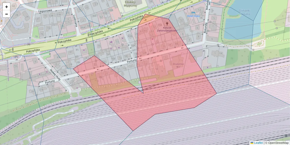 Szczegółowa mapa kodu pocztowego 01-339 z granicami, sąsiednimi kodami pocztowymi i urzędami pocztowymi