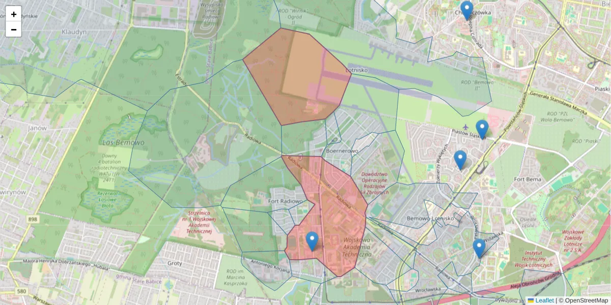 Szczegółowa mapa kodu pocztowego 01-476 z granicami, sąsiednimi kodami pocztowymi i urzędami pocztowymi