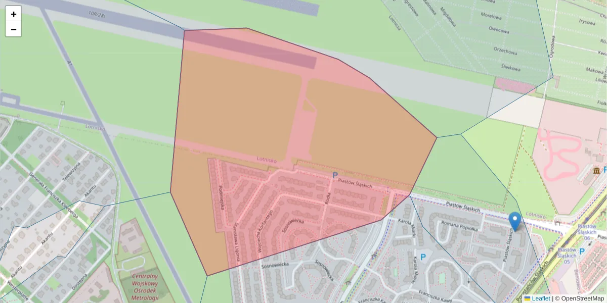 Szczegółowa mapa kodu pocztowego 01-498 z granicami, sąsiednimi kodami pocztowymi i urzędami pocztowymi
