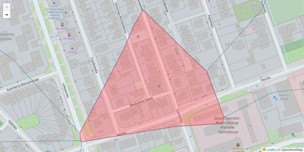 Szczegółowa mapa kodu pocztowego 01-685 z granicami, sąsiednimi kodami pocztowymi i urzędami pocztowymi
