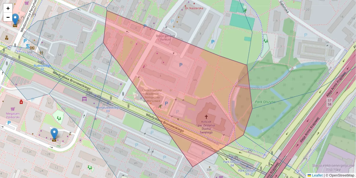 Szczegółowa mapa kodu pocztowego 01-892 z granicami, sąsiednimi kodami pocztowymi i urzędami pocztowymi