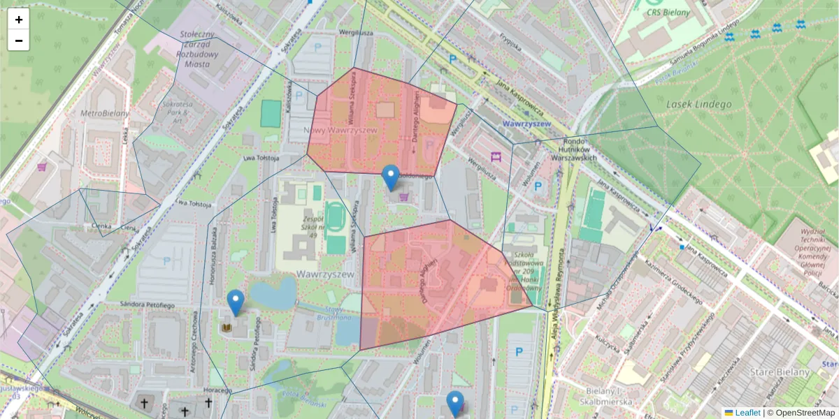 Szczegółowa mapa kodu pocztowego 01-914 z granicami, sąsiednimi kodami pocztowymi i urzędami pocztowymi