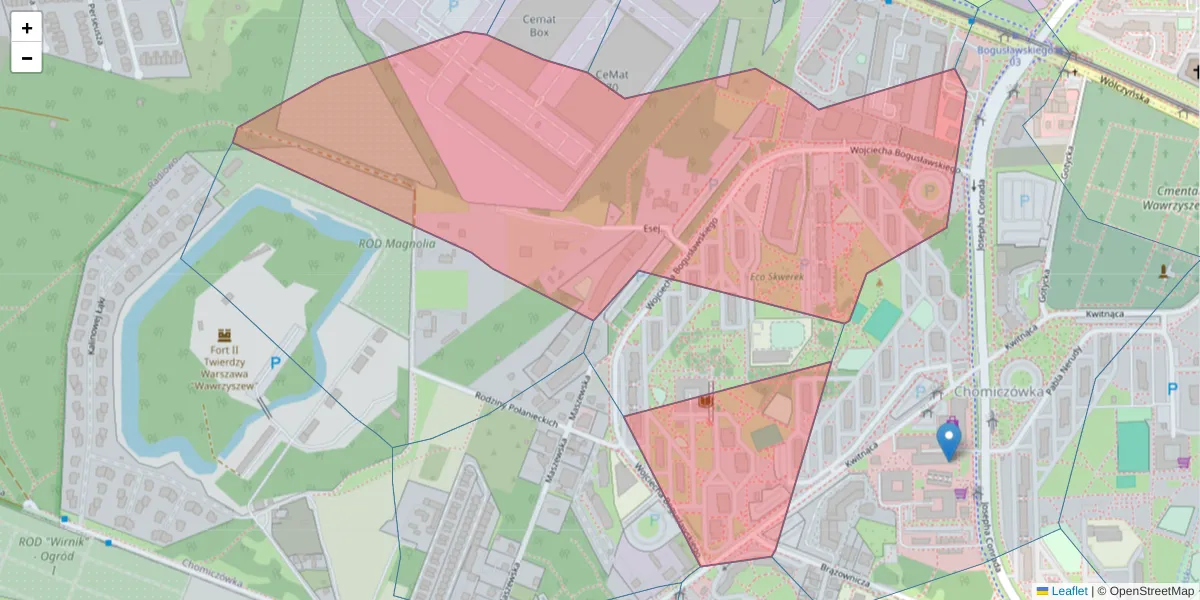 Szczegółowa mapa kodu pocztowego 01-923 z granicami, sąsiednimi kodami pocztowymi i urzędami pocztowymi