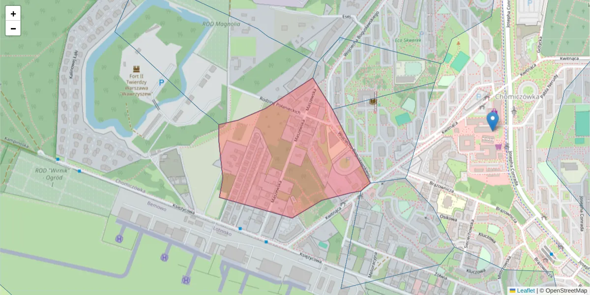 Szczegółowa mapa kodu pocztowego 01-925 z granicami, sąsiednimi kodami pocztowymi i urzędami pocztowymi