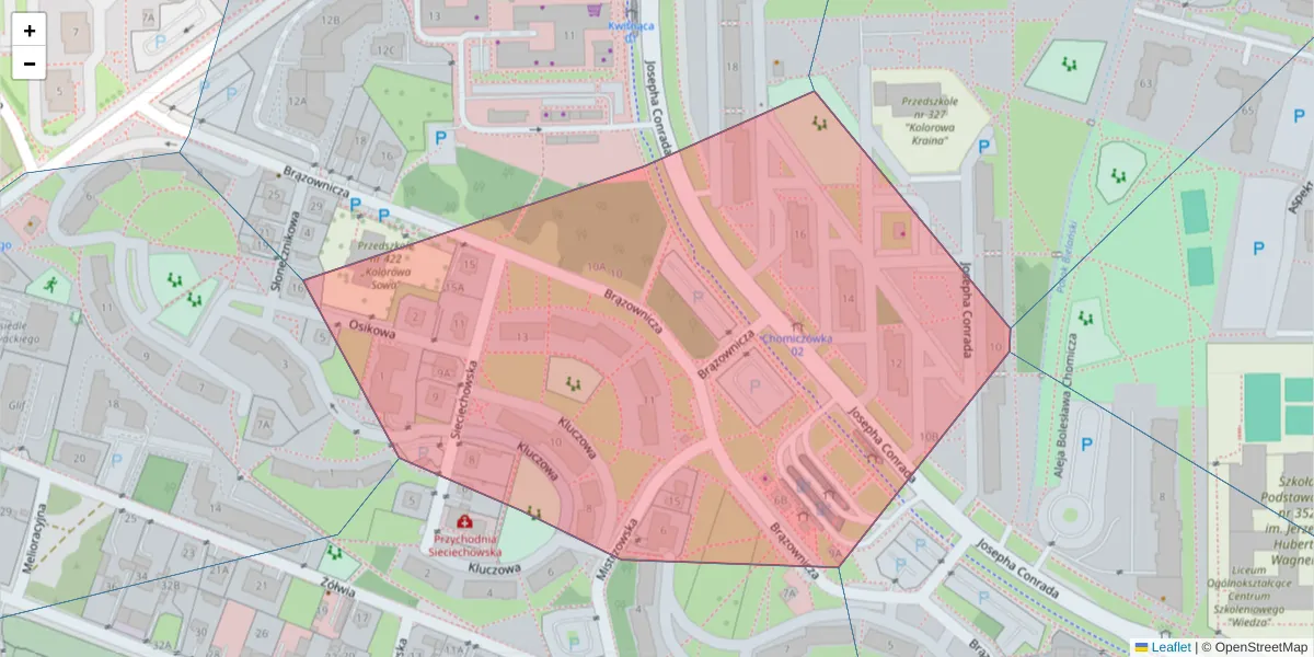 Szczegółowa mapa kodu pocztowego 01-929 z granicami, sąsiednimi kodami pocztowymi i urzędami pocztowymi