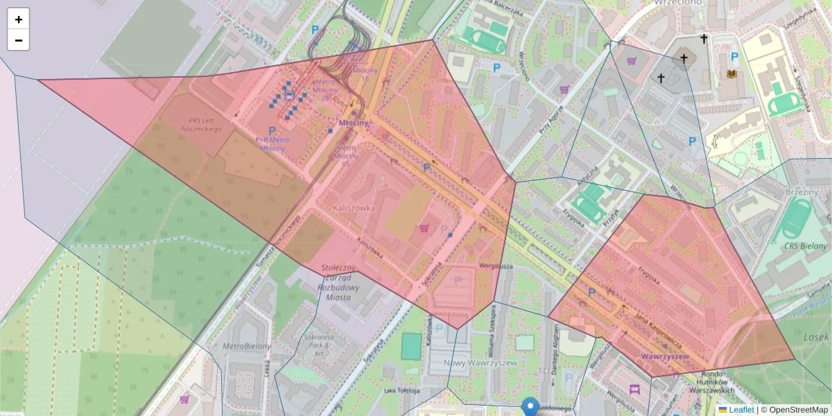 Szczegółowa mapa kodu pocztowego 01-949 z granicami, sąsiednimi kodami pocztowymi i urzędami pocztowymi