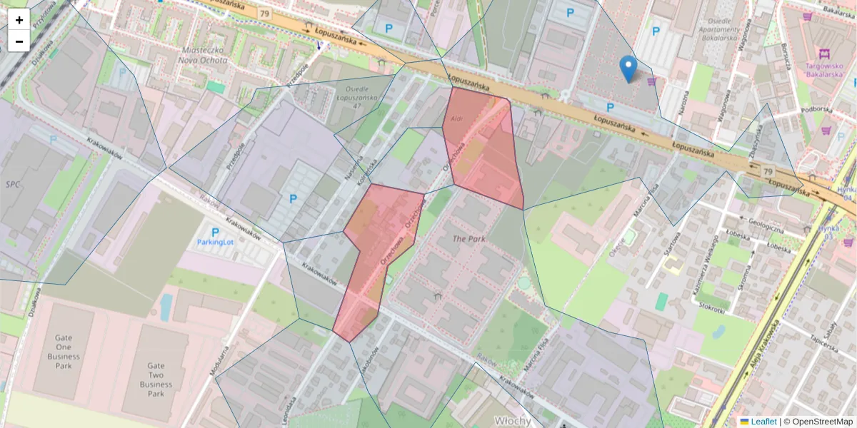 Szczegółowa mapa kodu pocztowego 02-244 z granicami, sąsiednimi kodami pocztowymi i urzędami pocztowymi