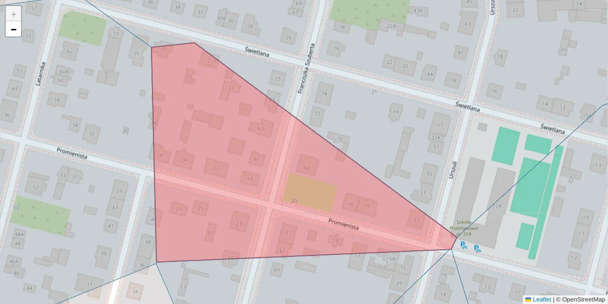 Szczegółowa mapa kodu pocztowego 02-428 z granicami, sąsiednimi kodami pocztowymi i urzędami pocztowymi