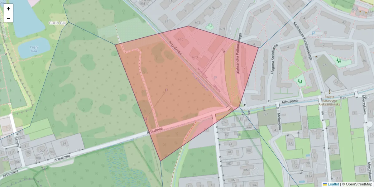 Szczegółowa mapa kodu pocztowego 02-749 z granicami, sąsiednimi kodami pocztowymi i urzędami pocztowymi