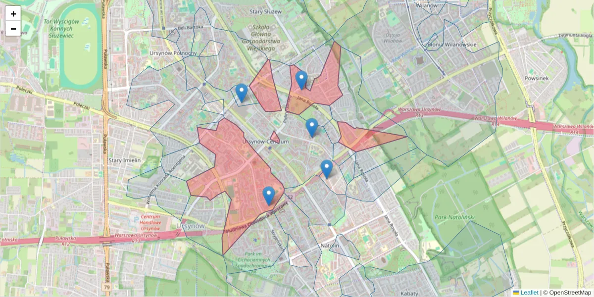 Szczegółowa mapa kodu pocztowego 02-776 z granicami, sąsiednimi kodami pocztowymi i urzędami pocztowymi