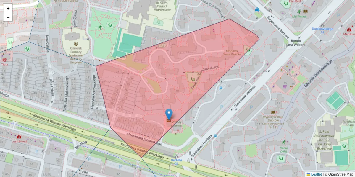 Szczegółowa mapa kodu pocztowego 02-783 z granicami, sąsiednimi kodami pocztowymi i urzędami pocztowymi