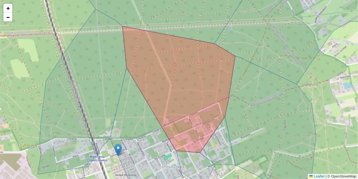 Szczegółowa mapa kodu pocztowego 03-087 z granicami, sąsiednimi kodami pocztowymi i urzędami pocztowymi