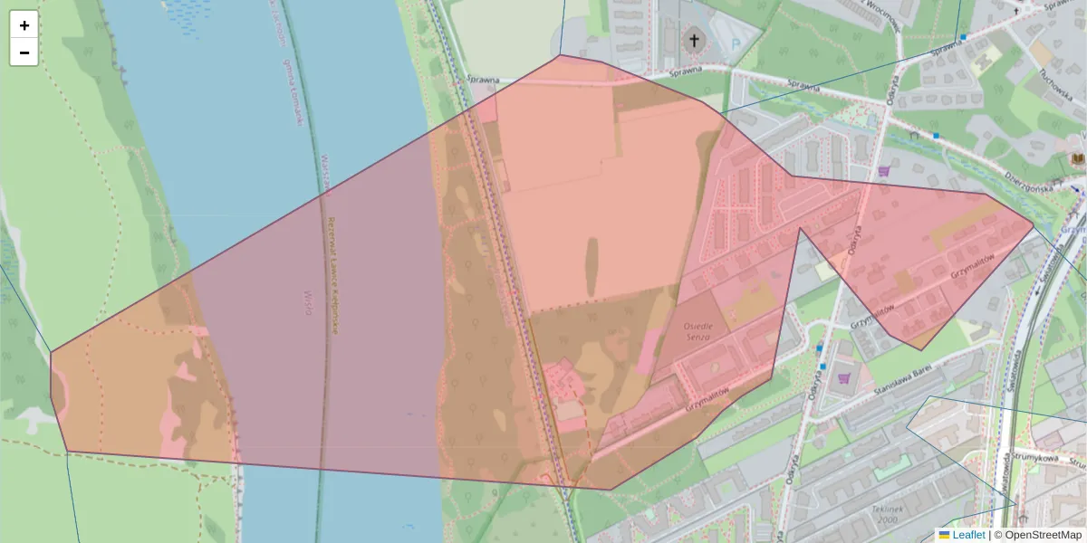 Szczegółowa mapa kodu pocztowego 03-141 z granicami, sąsiednimi kodami pocztowymi i urzędami pocztowymi