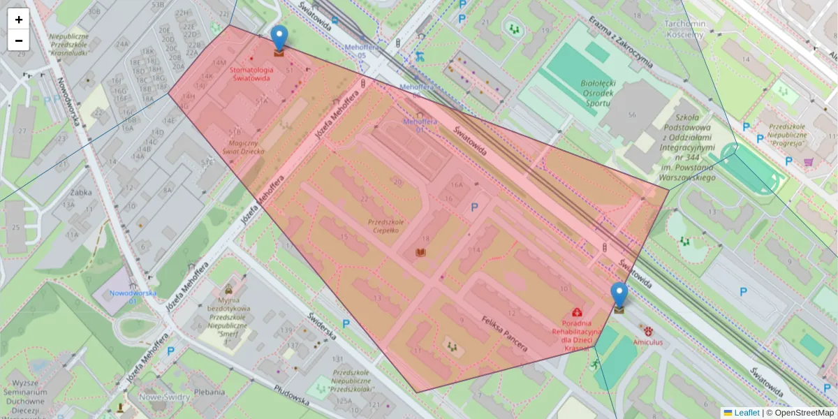 Szczegółowa mapa kodu pocztowego 03-187 z granicami, sąsiednimi kodami pocztowymi i urzędami pocztowymi