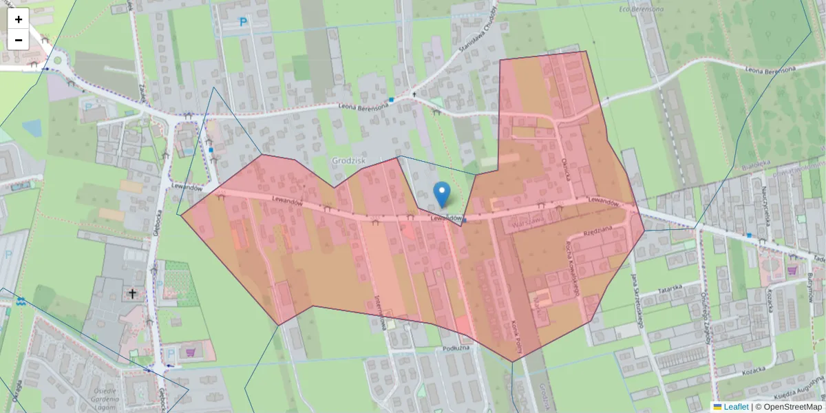 Szczegółowa mapa kodu pocztowego 03-299 z granicami, sąsiednimi kodami pocztowymi i urzędami pocztowymi