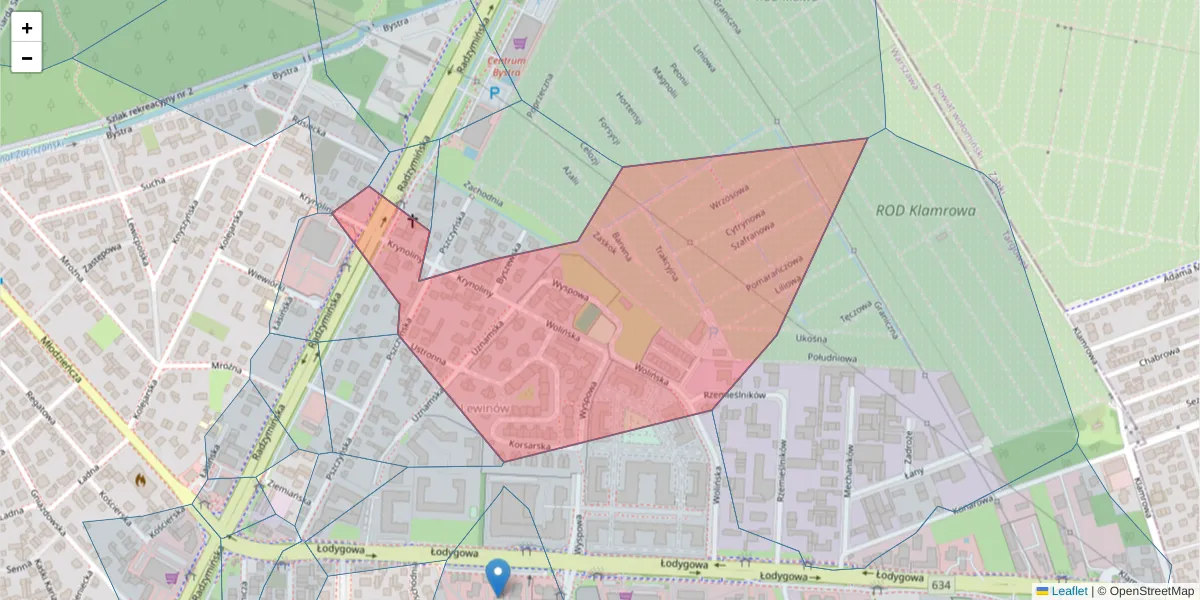Szczegółowa mapa kodu pocztowego 03-699 z granicami, sąsiednimi kodami pocztowymi i urzędami pocztowymi