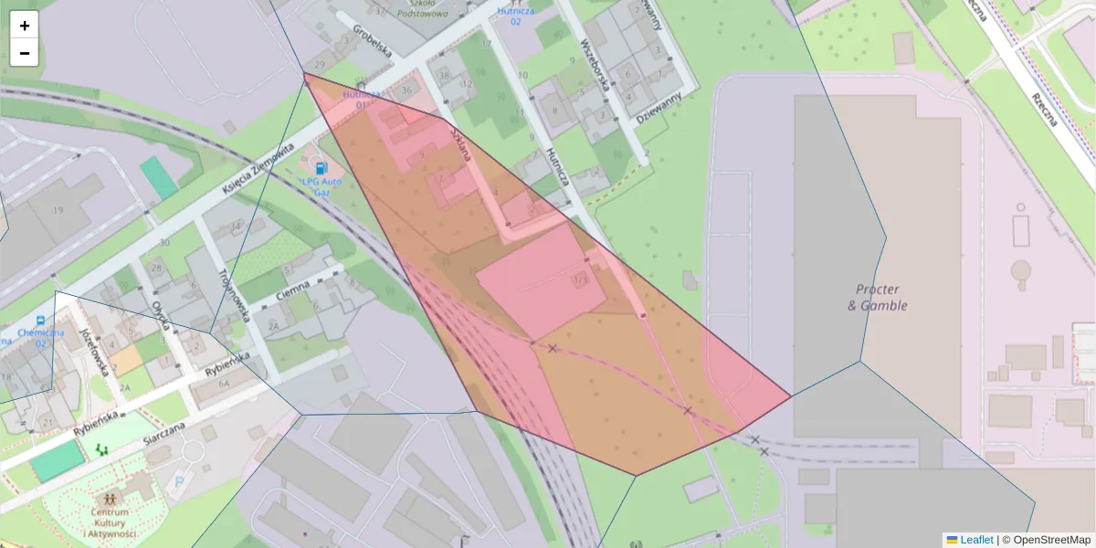Szczegółowa mapa kodu pocztowego 03-790 z granicami, sąsiednimi kodami pocztowymi i urzędami pocztowymi