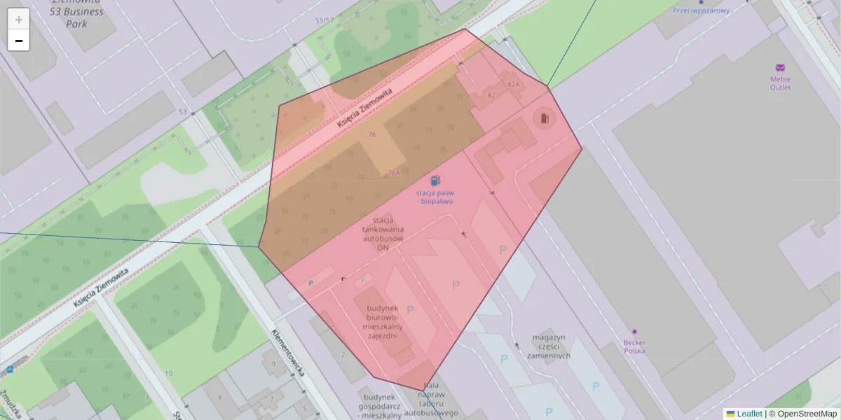 Szczegółowa mapa kodu pocztowego 03-798 z granicami, sąsiednimi kodami pocztowymi i urzędami pocztowymi