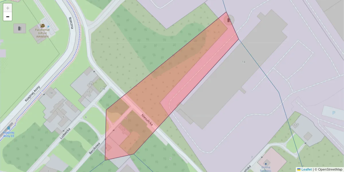 Szczegółowa mapa kodu pocztowego 03-874 z granicami, sąsiednimi kodami pocztowymi i urzędami pocztowymi
