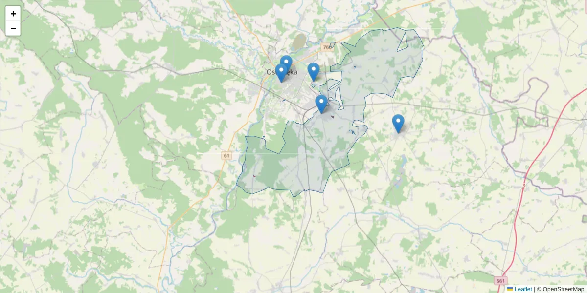 Szczegółowa mapa kodu pocztowego 04-411 z granicami, sąsiednimi kodami pocztowymi i urzędami pocztowymi