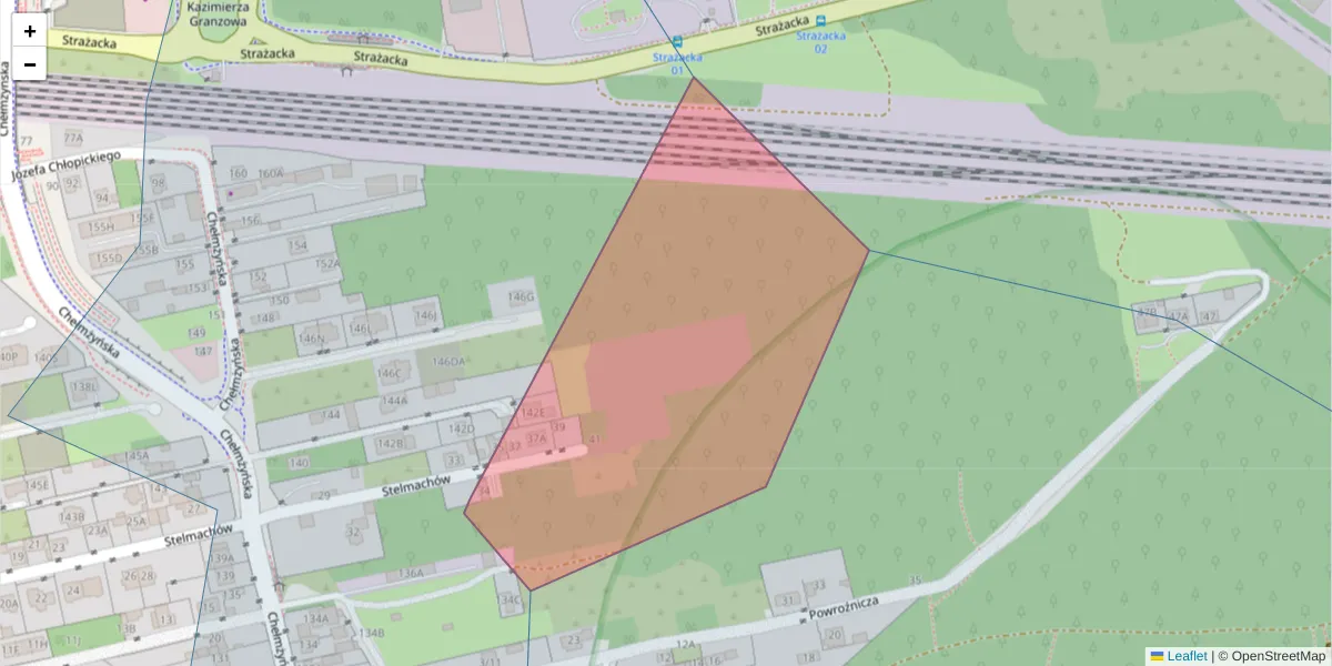 Szczegółowa mapa kodu pocztowego 04-465 z granicami, sąsiednimi kodami pocztowymi i urzędami pocztowymi
