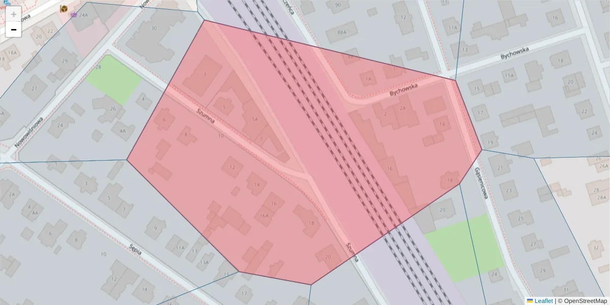 Szczegółowa mapa kodu pocztowego 04-514 z granicami, sąsiednimi kodami pocztowymi i urzędami pocztowymi