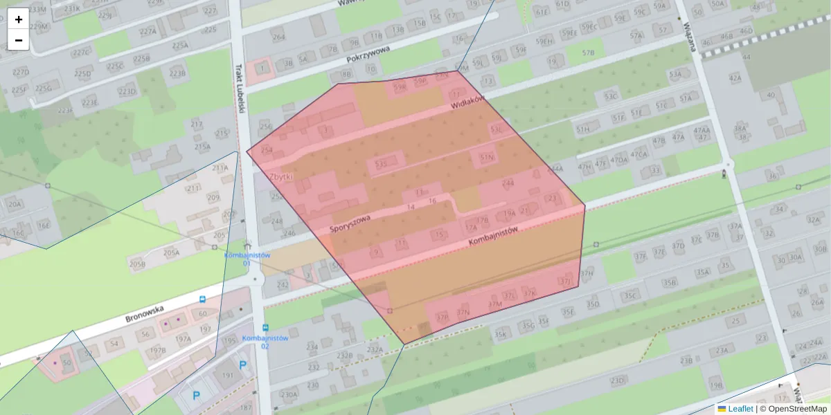Szczegółowa mapa kodu pocztowego 04-678 z granicami, sąsiednimi kodami pocztowymi i urzędami pocztowymi