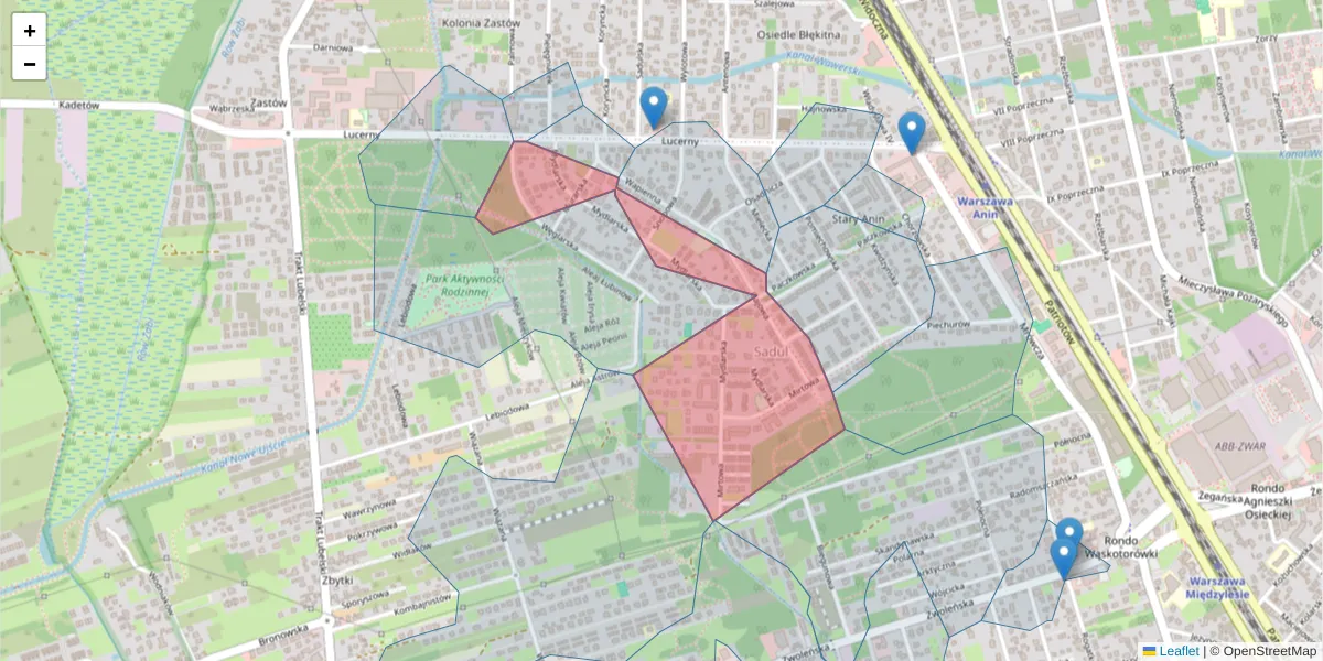Szczegółowa mapa kodu pocztowego 04-690 z granicami, sąsiednimi kodami pocztowymi i urzędami pocztowymi