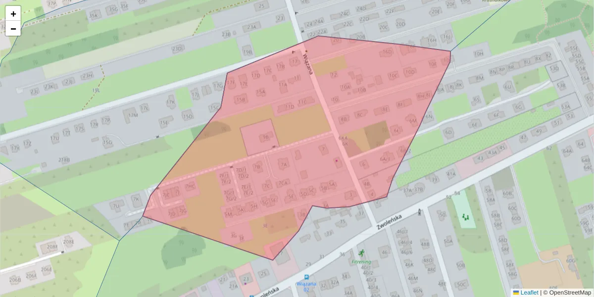 Szczegółowa mapa kodu pocztowego 04-765 z granicami, sąsiednimi kodami pocztowymi i urzędami pocztowymi
