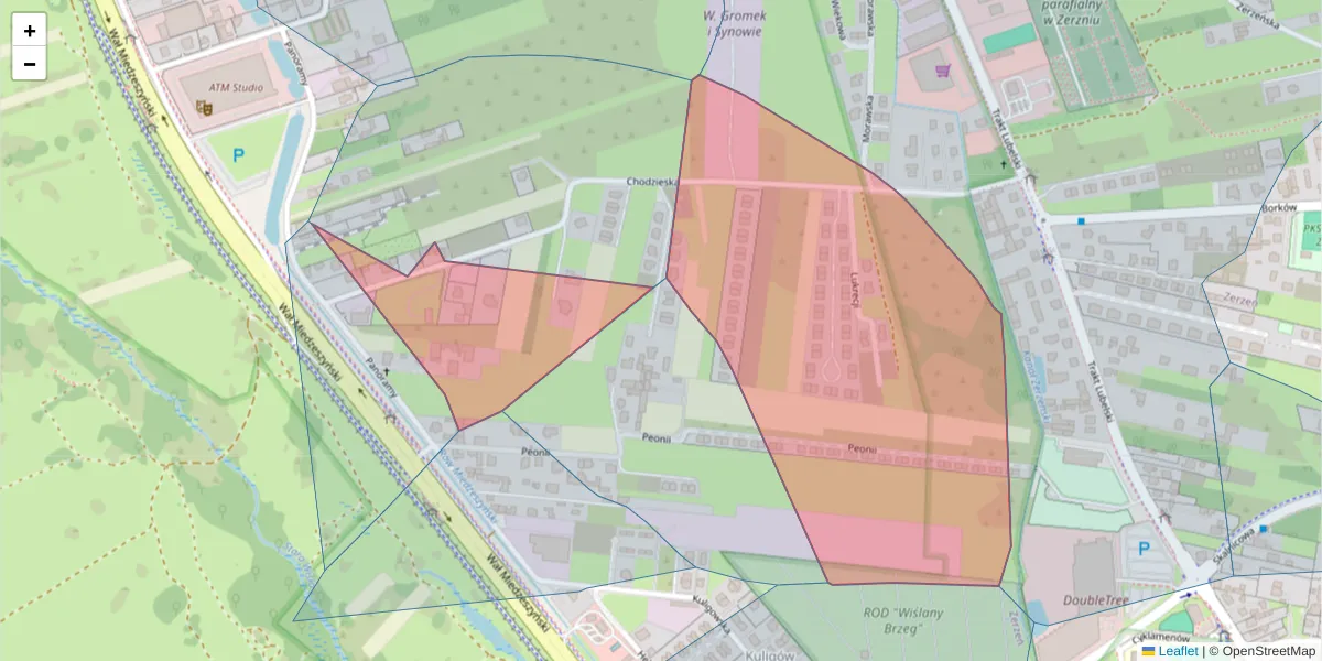 Szczegółowa mapa kodu pocztowego 04-791 z granicami, sąsiednimi kodami pocztowymi i urzędami pocztowymi