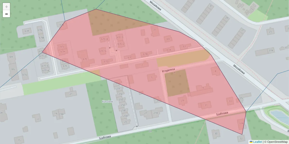 Szczegółowa mapa kodu pocztowego 04-959 z granicami, sąsiednimi kodami pocztowymi i urzędami pocztowymi