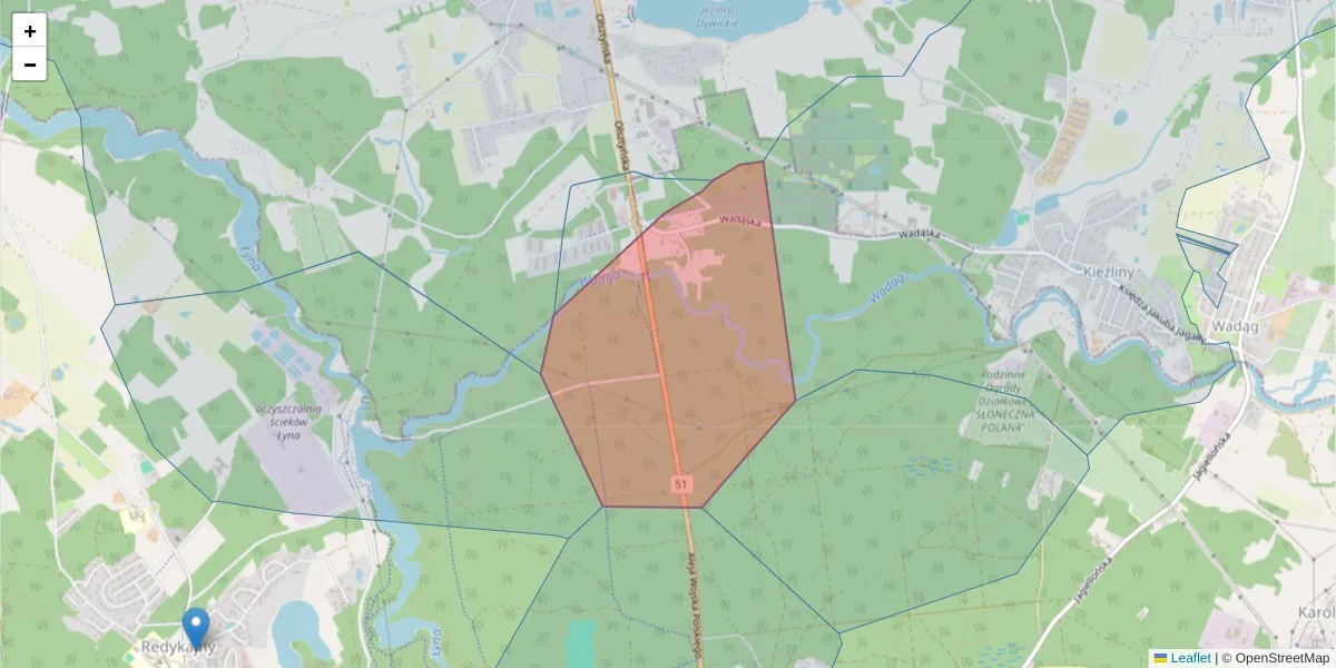 Szczegółowa mapa kodu pocztowego 10-382 z granicami, sąsiednimi kodami pocztowymi i urzędami pocztowymi
