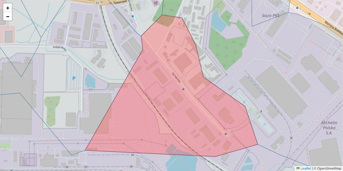 Szczegółowa mapa kodu pocztowego 10-467 z granicami, sąsiednimi kodami pocztowymi i urzędami pocztowymi