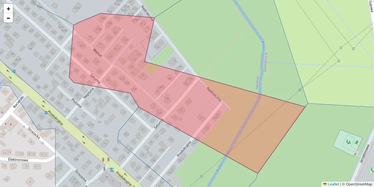 Szczegółowa mapa kodu pocztowego 15-679 z granicami, sąsiednimi kodami pocztowymi i urzędami pocztowymi