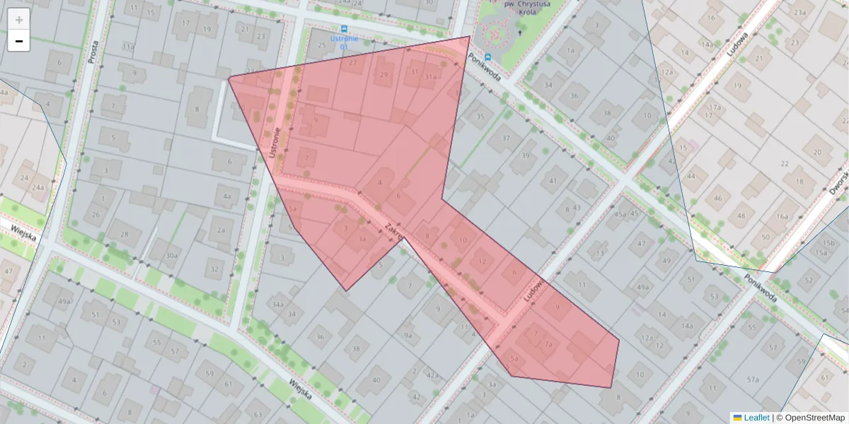 Szczegółowa mapa kodu pocztowego 20-145 z granicami, sąsiednimi kodami pocztowymi i urzędami pocztowymi