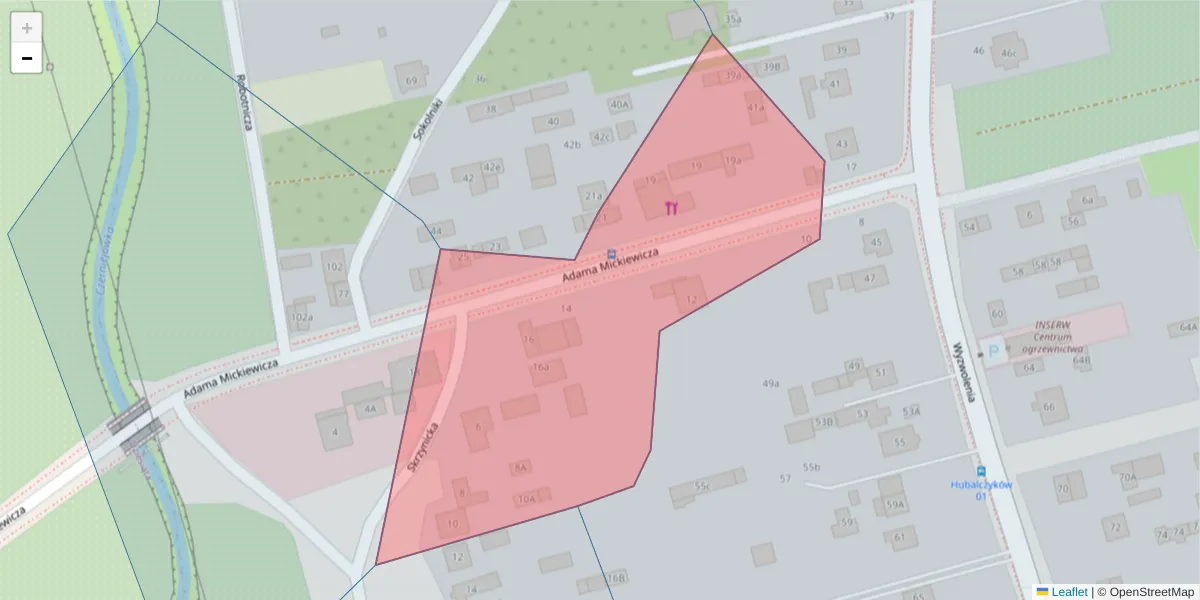 Szczegółowa mapa kodu pocztowego 20-371 z granicami, sąsiednimi kodami pocztowymi i urzędami pocztowymi