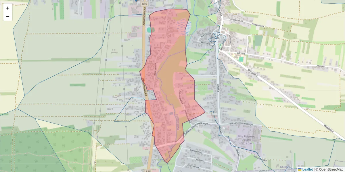 Szczegółowa mapa kodu pocztowego 20-386 z granicami, sąsiednimi kodami pocztowymi i urzędami pocztowymi