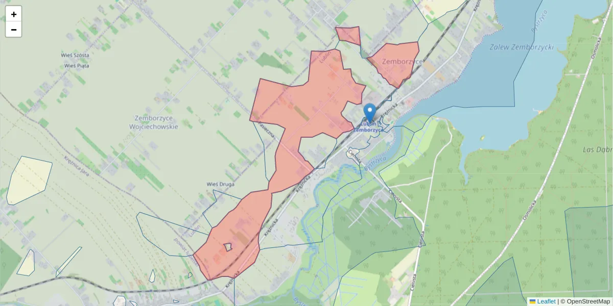 Szczegółowa mapa kodu pocztowego 20-520 z granicami, sąsiednimi kodami pocztowymi i urzędami pocztowymi