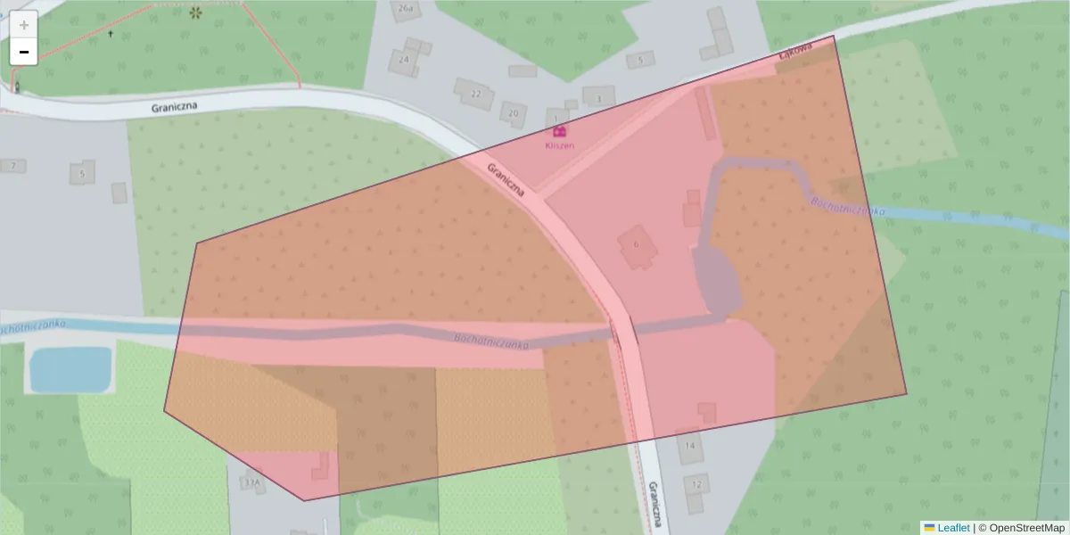 Szczegółowa mapa kodu pocztowego 24-140 z granicami, sąsiednimi kodami pocztowymi i urzędami pocztowymi