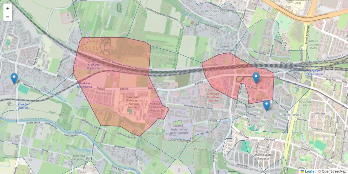 Szczegółowa mapa kodu pocztowego 30-149 z granicami, sąsiednimi kodami pocztowymi i urzędami pocztowymi