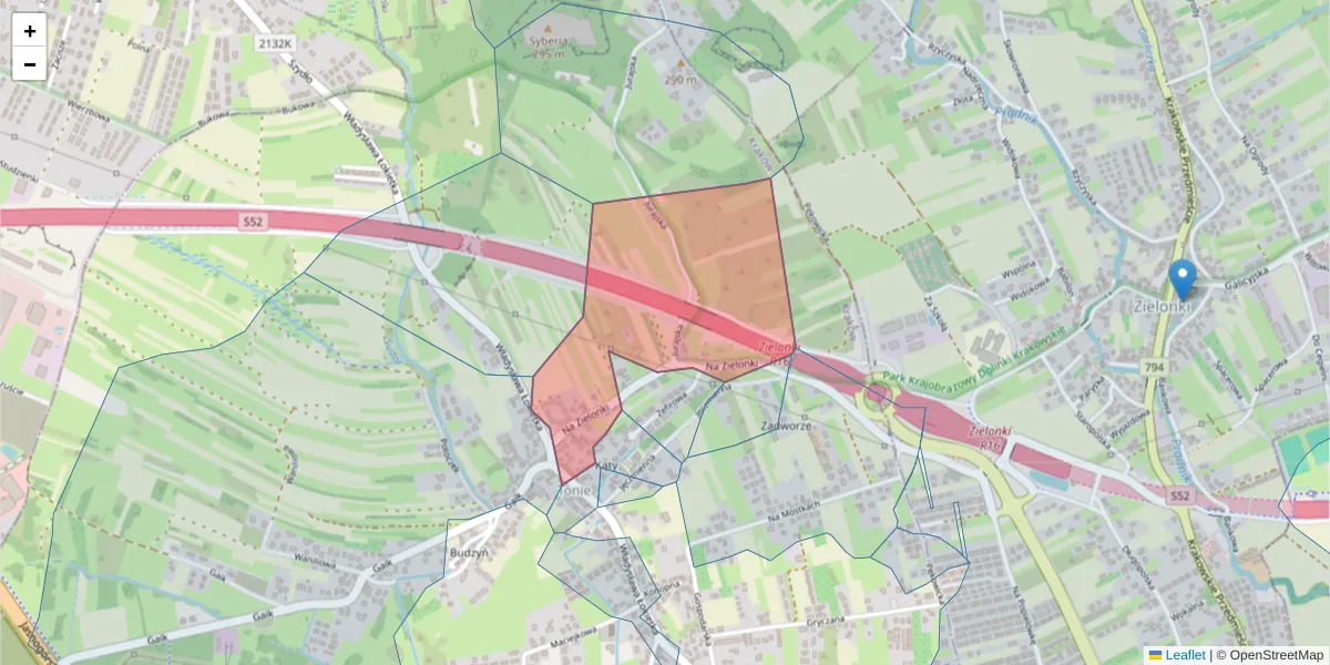 Szczegółowa mapa kodu pocztowego 31-270 z granicami, sąsiednimi kodami pocztowymi i urzędami pocztowymi